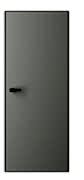 Полотно скрытое Тип 1-2 Эмаль черная 600 серый СХЕМА ПС-2 (замок магнитный черный) 
